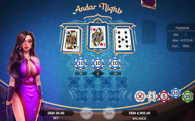Andar Nights In-Game