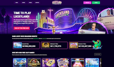 Luckyland Slots Website