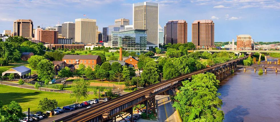 The skyline of Richmond, Virginia