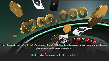 Bono Sorteo de premios en bet365 casino