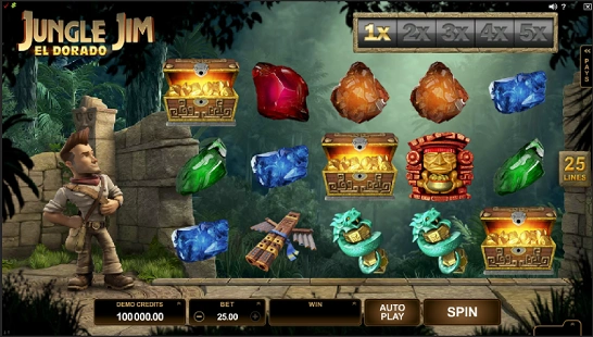 Gameplay in Jungle Jim: El Dorado