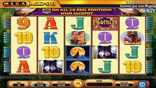 Playing Mega Jackpots Wolf Run