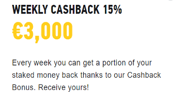 FezBet Weekly Cashback Offer