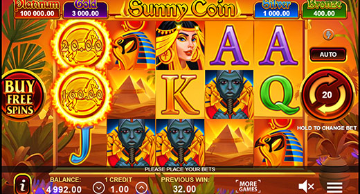 Sunny Coin Hold The Spin in game preview