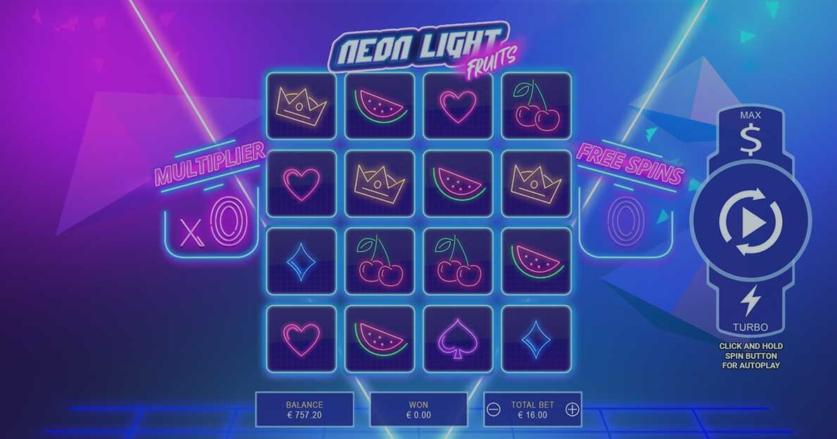 Play Neon Light Fruits demo for free
