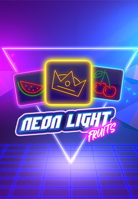 Neon Light Fruits Poster