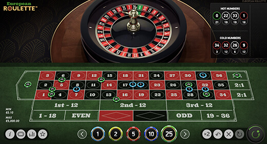 European Roulette by NetEnt gameplay