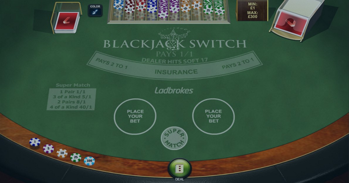 Playtech's Blackjack Switch demo play