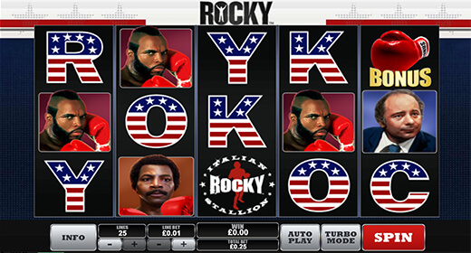 Rocky en la vista previa del juego