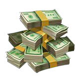 Cash Bandits Payout Table - symbol Money Stacks