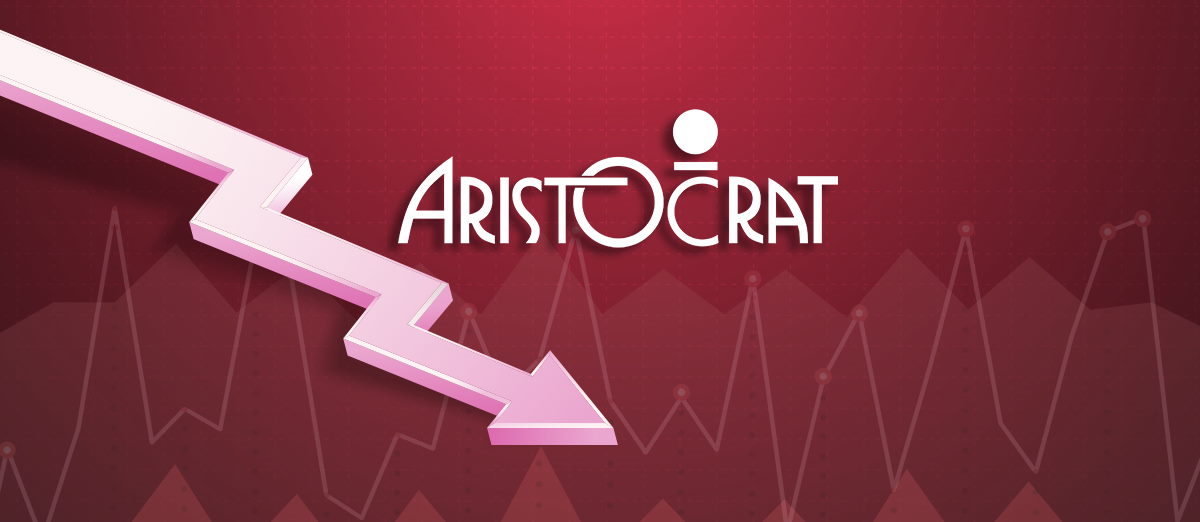 Aristocrat  steep drop in profits