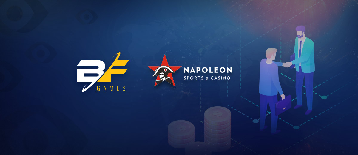 BF Games’ Portfolio Arrives at Napoleon Sports & Casino