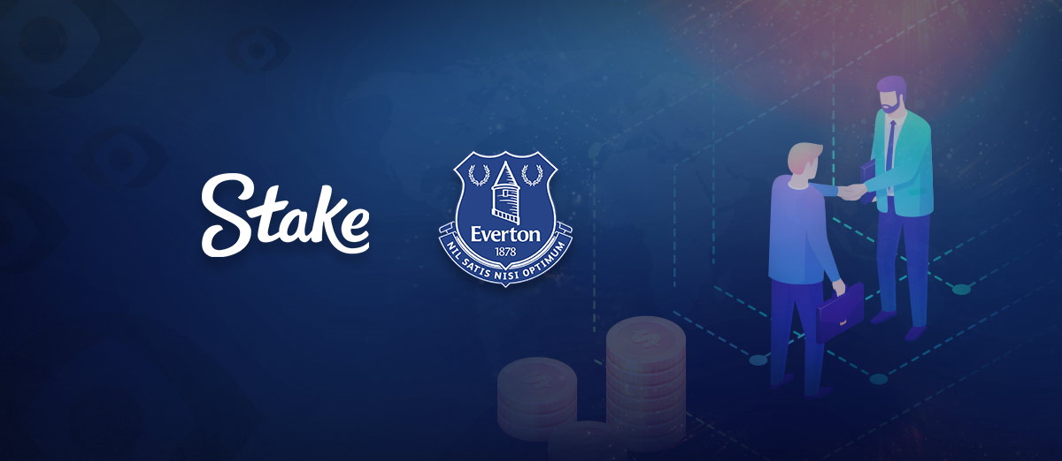 Stake has signed a sponsorship deal with Everton FC