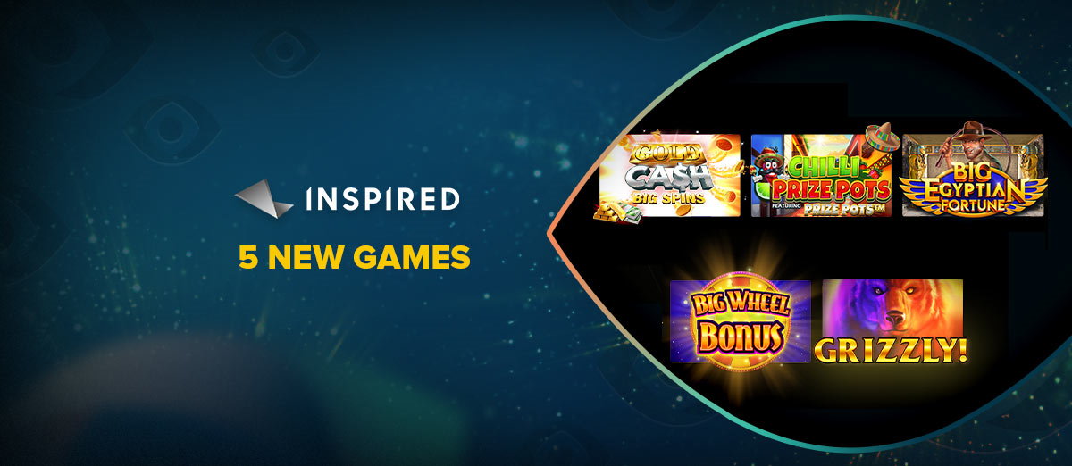 Inspired Entertainment has introduced 5 new slots