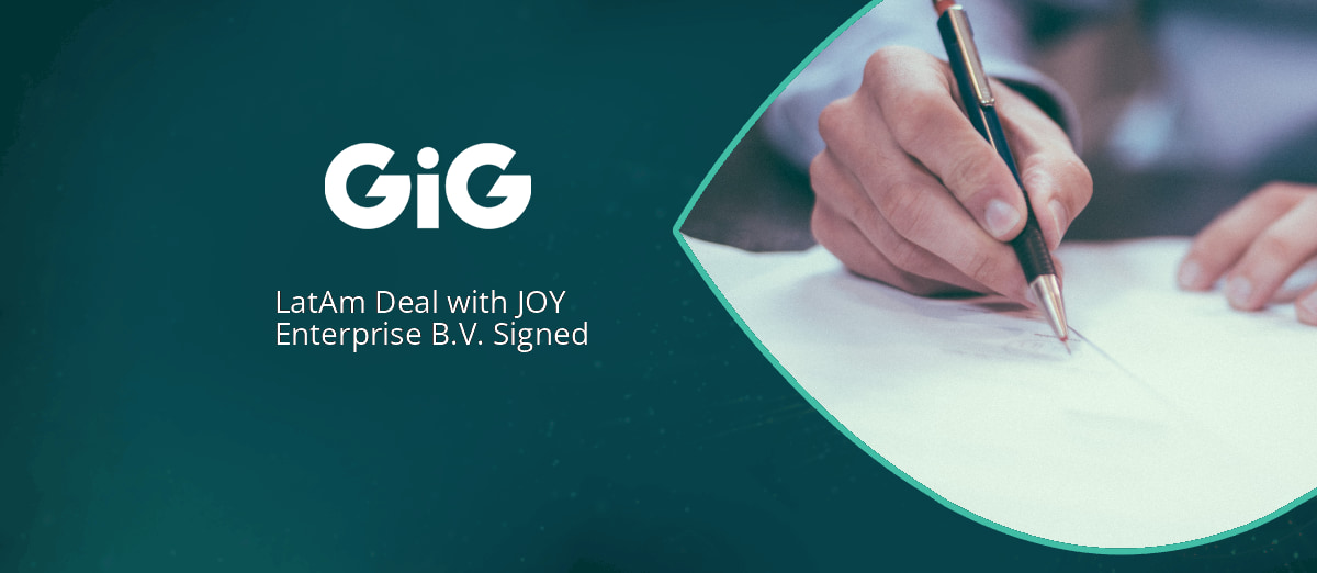 GiG signed a casino platform deal with JOY Enterprise B.V.