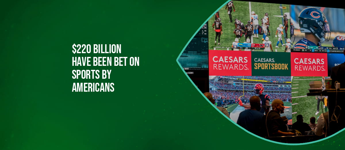 $220 Billion have been bet on sports by Americans since legalization