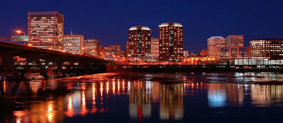 Richmond, VA, skyline at night