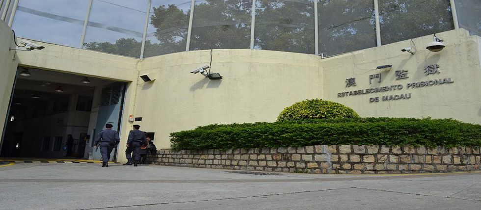 The exterior of a prison in Macau