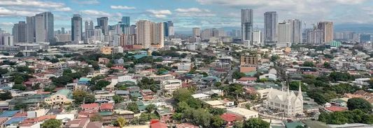 The city of Manila in the Philippines as viewed from the sky