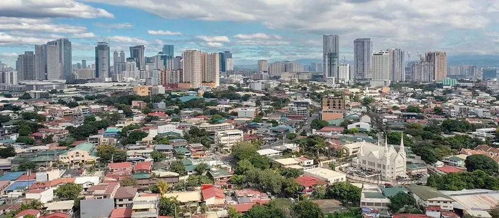 The city of Manila in the Philippines as viewed from the sky