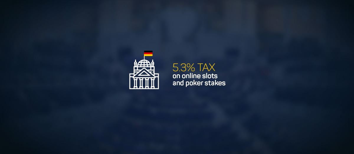 The German Parliament has passed a bill that will implement a 5.3% tax on slots and poker bets