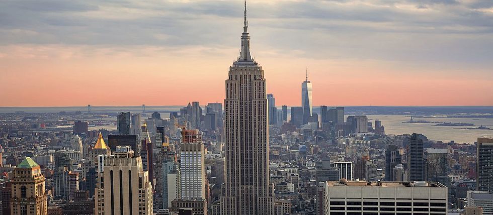 A view of the New York City skyline