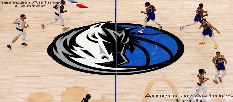 The court of the NBA's Dallas Mavericks