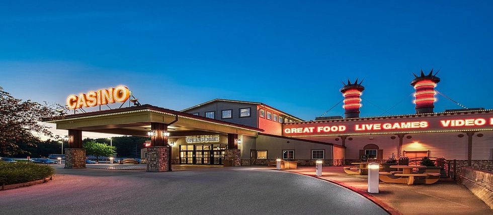 The entrance to the Mark Twain Casino in Missouri