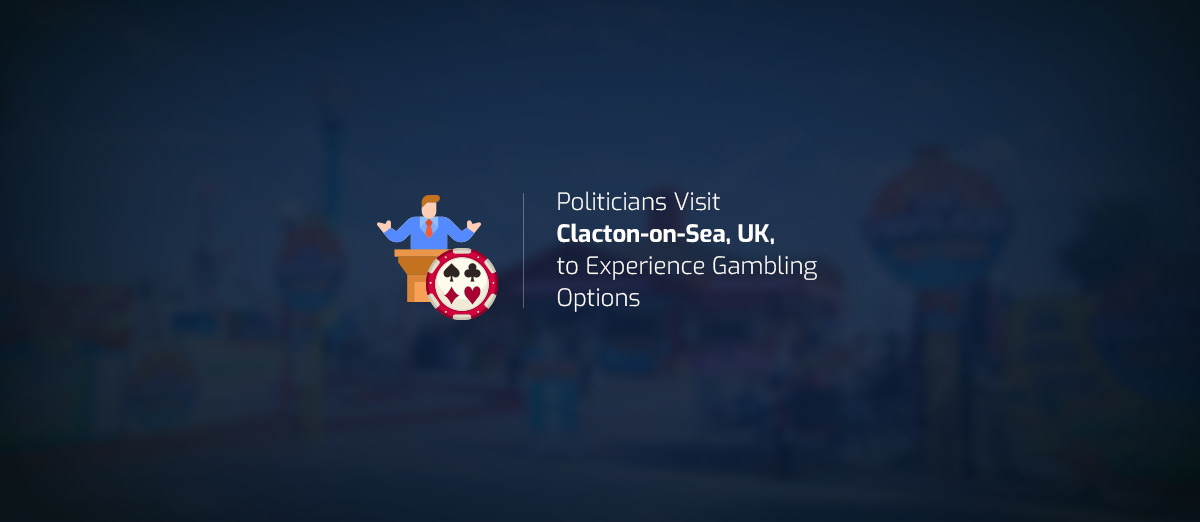 The town of Clacton-on-Sea  was visited by politicians