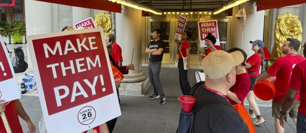 Las Vegas hotel workers on strike. Vegas culinary union reaches deal with Virgin.