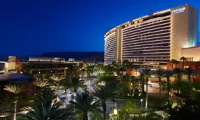 Red Rock Casino outside. Red Rock guest hits jackpot.
