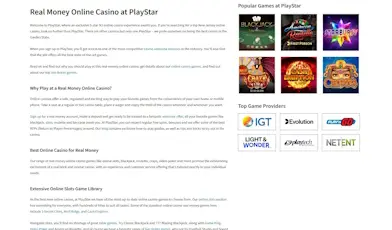 PlayStar Casino Games